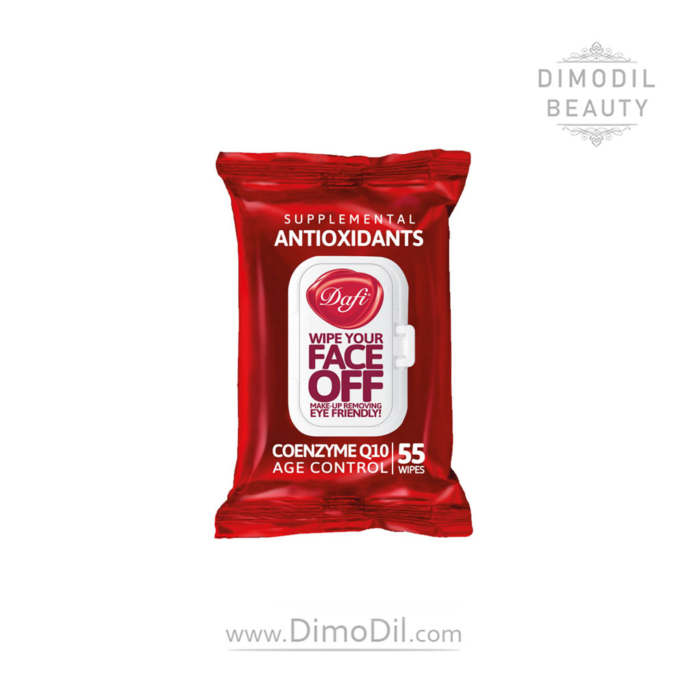 دستمال مرطوب پاک کننده آرایش درب دار دافی مدل ANTIOXIDANTS