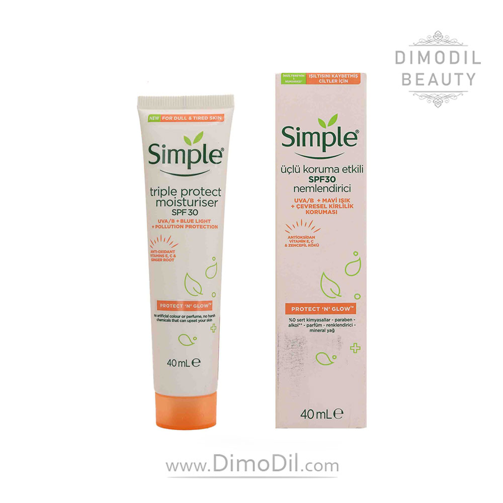 کرم ضد آفتاب و ضد لک spf 30 سیمپل