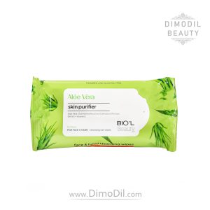 دستمال مرطوب 10 برگی دست و صورت آلوئه ورا ترمیم کننده بیول مناسب انواع پوست BIOL