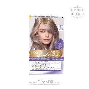 پک رنگ ‌موی شماره 8.11 لورال loreal مدل Excellence