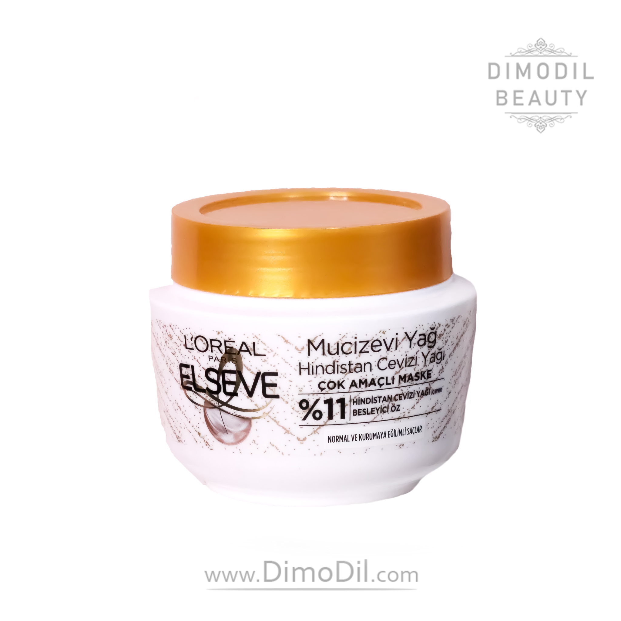 ماسک مو کاسه ای داخل حمام لورال مناسب موهای خشک تا نرمال loreal مدل mucizevi yag